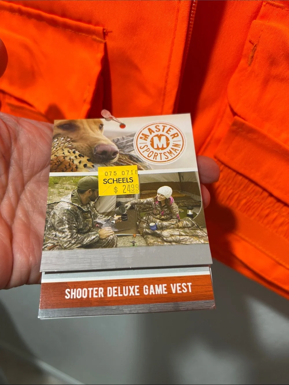 High-Visibility Orange Utility Vest